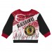 Пижама Toddler Chicago Blackhawks Mitchell & Ness Two-Piece Oversized Block Buster Fleece