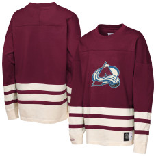 Подростковая Colorado Avalanche Mitchell & Ness Burgundy Chainstitch Heavyweight Long Sleeve Top Подростковая Colorado Avalanche Mitchell & Ness Burgundy Chainstitch Heavyweight Long Sleeve Top