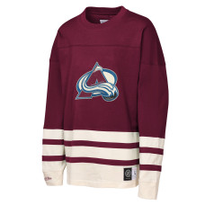 Подростковая Colorado Avalanche Mitchell & Ness Burgundy Chainstitch Heavyweight Long Sleeve Top Подростковая Colorado Avalanche Mitchell & Ness Burgundy Chainstitch Heavyweight Long Sleeve Top