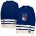 Подростковая New York Rangers Mitchell & Ness Blue Chainstitch Heavyweight Long Sleeve Top