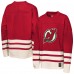 Подростковая New Jersey Devils Mitchell & Ness Red Chainstitch Heavyweight Long Sleeve Top