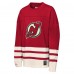 Подростковая New Jersey Devils Mitchell & Ness Red Chainstitch Heavyweight Long Sleeve Top