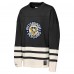 Подростковая Pittsburgh Penguins Mitchell & Ness Black Chainstitch Heavyweight Long Sleeve Top