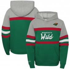 Толстовка Подростковая Minnesota Wild Mitchell & Ness Green Head Coach