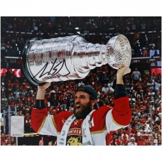 Aaron Ekblad Florida Panthers Autographed Fanatics Authentic 2024 Stanley Cup Champions 8 x 10 Raising Cup Photograph