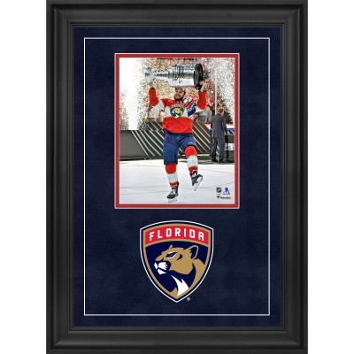 Aleksander Barkov Florida Panthers Autographed Fanatics Authentic 2024 Stanley Cup Champions Deluxe Framed 8 x 10 Raising Cup Photograph