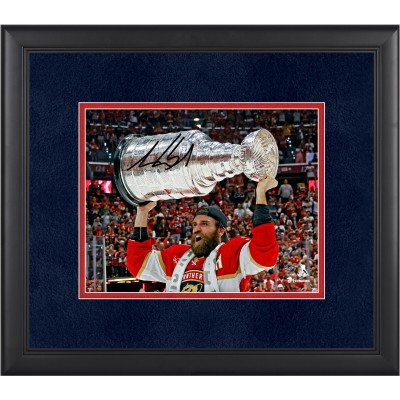 Aaron Ekblad Florida Panthers Autographed Fanatics Authentic 2024 Stanley Cup Champions Framed 8 x 10 Raising Cup Photograph