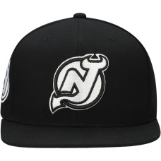 Джерси New Devils Mitchell & Ness Black Team Snapback Hat Джерси New Devils Mitchell & Ness Black Team Snapback Hat