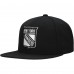 New York Rangers Mitchell & Ness Black Team Snapback Hat