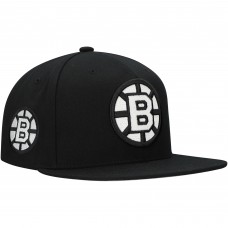 Boston Bruins Mitchell & Ness Black Team Snapback Hat