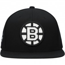 Boston Bruins Mitchell & Ness Black Team Snapback Hat