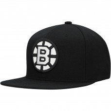 Boston Bruins Mitchell & Ness Black Team Snapback Hat