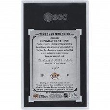 Marcel Dionne Los Angeles Kings Autographed 2018-19 Upper Deck Chronology Canvas Black #CMA-MD #1/1 SGC Authenticated 8/10 Card