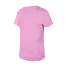 Подростковая Girls Nashville Predators New Era Pink Flip Sequin V-Neck T-Shirt