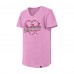 Футболка Girls Youth Chicago Blackhawks New Era Pink Flip Sequin V-Neck