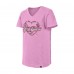 Футболка Подростковая Girls Pittsburgh Penguins New Era Pink Flip Sequin V-Neck