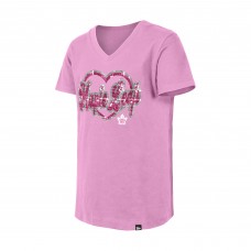 Футболка Подростковая Girls Toronto Maple Leafs New Era Pink Flip Sequin V-Neck