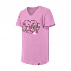 Футболка Подростковая Girls Toronto Maple Leafs New Era Pink Flip Sequin V-Neck