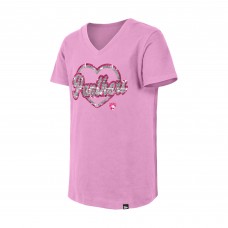 Футболка Подростковая Girls Florida Panthers New Era Pink Flip Sequin V-Neck