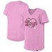 Подростковая Girls Los Angeles Kings New Era Pink Flip Sequin V-Neck T-Shirt