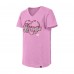 Подростковая Girls Los Angeles Kings New Era Pink Flip Sequin V-Neck T-Shirt
