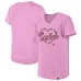 Футболка Girls Youth Washington Capitals New Era Pink Flip Sequin V-Neck