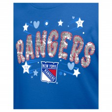 Футболка Girls New York Rangers New Era Blue Flip Sequin Футболка Girls New York Rangers New Era Blue Flip Sequin