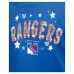 Футболка Girls New York Rangers New Era Blue Flip Sequin