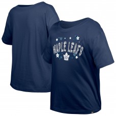 Футболка Подростковая Girls Toronto Maple Leafs New Era Navy Flip Sequin