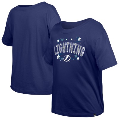 Футболка Подростковая Girls Tampa Bay Lightning New Era Blue Flip Sequin