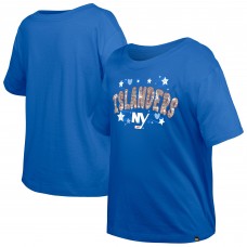 Подростковая Girls New York Islanders New Era Blue Flip Sequin T-Shirt Подростковая Girls New York Islanders New Era Blue Flip Sequin T-Shirt