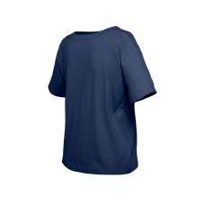 Подростковая Girls Nashville Predators New Era Navy Flip Sequin T-Shirt