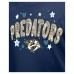 Подростковая Girls Nashville Predators New Era Navy Flip Sequin T-Shirt