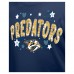 Подростковая Girls Nashville Predators New Era Navy Flip Sequin T-Shirt