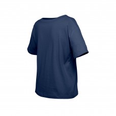 Подростковая Girls Columbus Blue Jackets New Era Navy Flip Sequin T-Shirt