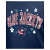 Подростковая Girls Columbus Blue Jackets New Era Navy Flip Sequin T-Shirt