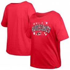 Футболка Подростковая Girls Carolina Hurricanes New Era Red Flip Sequin