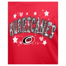 Футболка Подростковая Girls Carolina Hurricanes New Era Red Flip Sequin