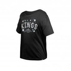 Подростковая Girls Los Angeles Kings New Era Black Flip Sequin T-Shirt