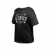 Подростковая Girls Los Angeles Kings New Era Black Flip Sequin T-Shirt