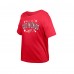 Подростковая Girls Detroit Red Wings New Era Red Flip Sequin T-Shirt