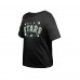 Подростковая Girls Dallas Stars New Era Black Flip Sequin T-Shirt