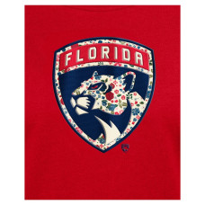 Женская футболка Florida Panthers New Era Red Glam Game Floral Женская футболка Florida Panthers New Era Red Glam Game Floral
