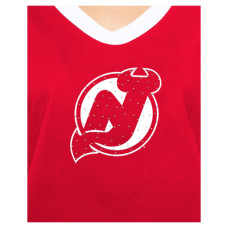 Женская футболка New Jersey Devils New Era Red Game Day Rhinestuds Женская футболка New Jersey Devils New Era Red Game Day Rhinestuds