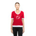 Женская футболка New Jersey Devils New Era Red Game Day Rhinestuds
