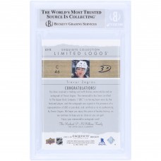 Trevor Zegras Anaheim Ducks Autographed 2021-22 Upper Deck The Cup Limited Logos Relic #LLT-TZ #40/50 BGS Authenticated 8.5 Card - 9.5,9,8,9.5 Subgrades