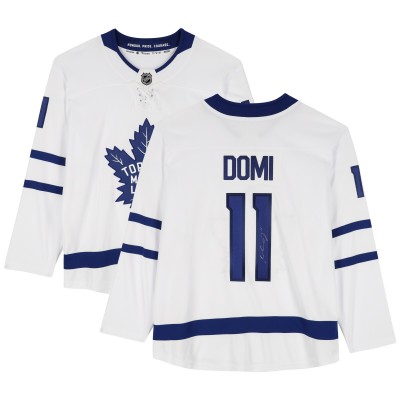 Игровая джерси Max Domi Toronto Maple Leafs Autographed Fanatics Authentic White Fanatics Breakaway