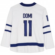 Игровая джерси Max Domi Toronto Maple Leafs Autographed Fanatics Authentic White Fanatics Breakaway