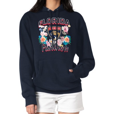 Толстовка Florida Panthers G-III 4Her by Carl Banks Womens Flower Logo - Navy