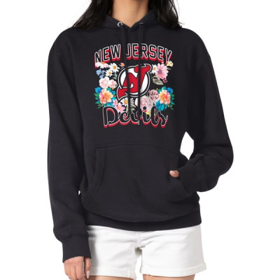 Женская толстовка New Jersey Devils G-III 4Her by Carl Banks Black Flower Logo